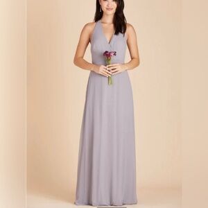 NWT Birdy Grey Moni 2X silver bridesmaid dress wedding prom black tie formal